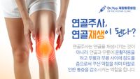 무릎 연골주사 안내 — 연골을 재생시키는 것이 아니라 윤활과 쿠션 역할을 한다는 설명