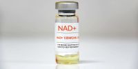 A bottle of NAD+ IV infusion
